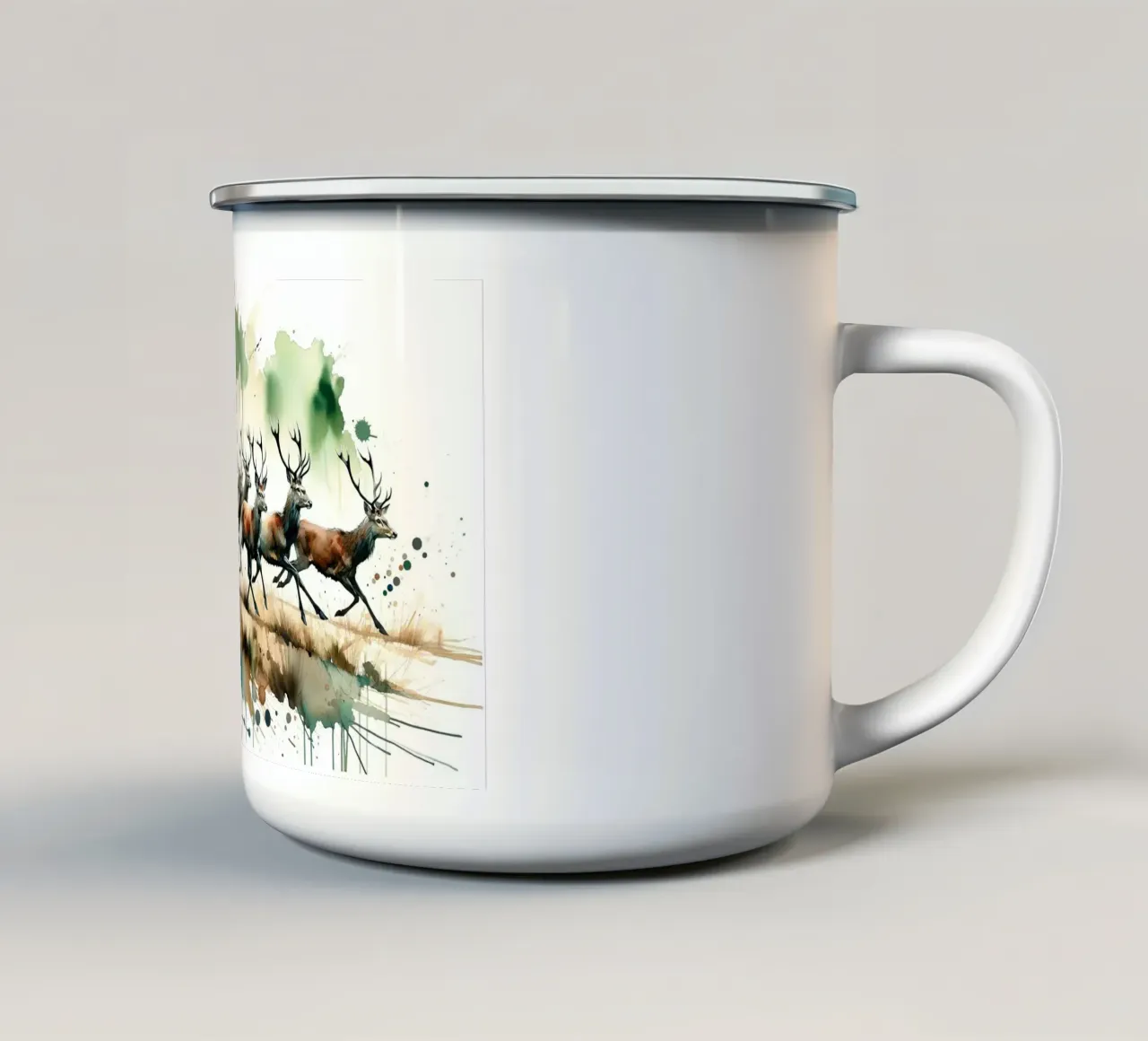 Mandria di cervi Wilderness Sprint tazza in smalto da Chromatic Fusion Studio