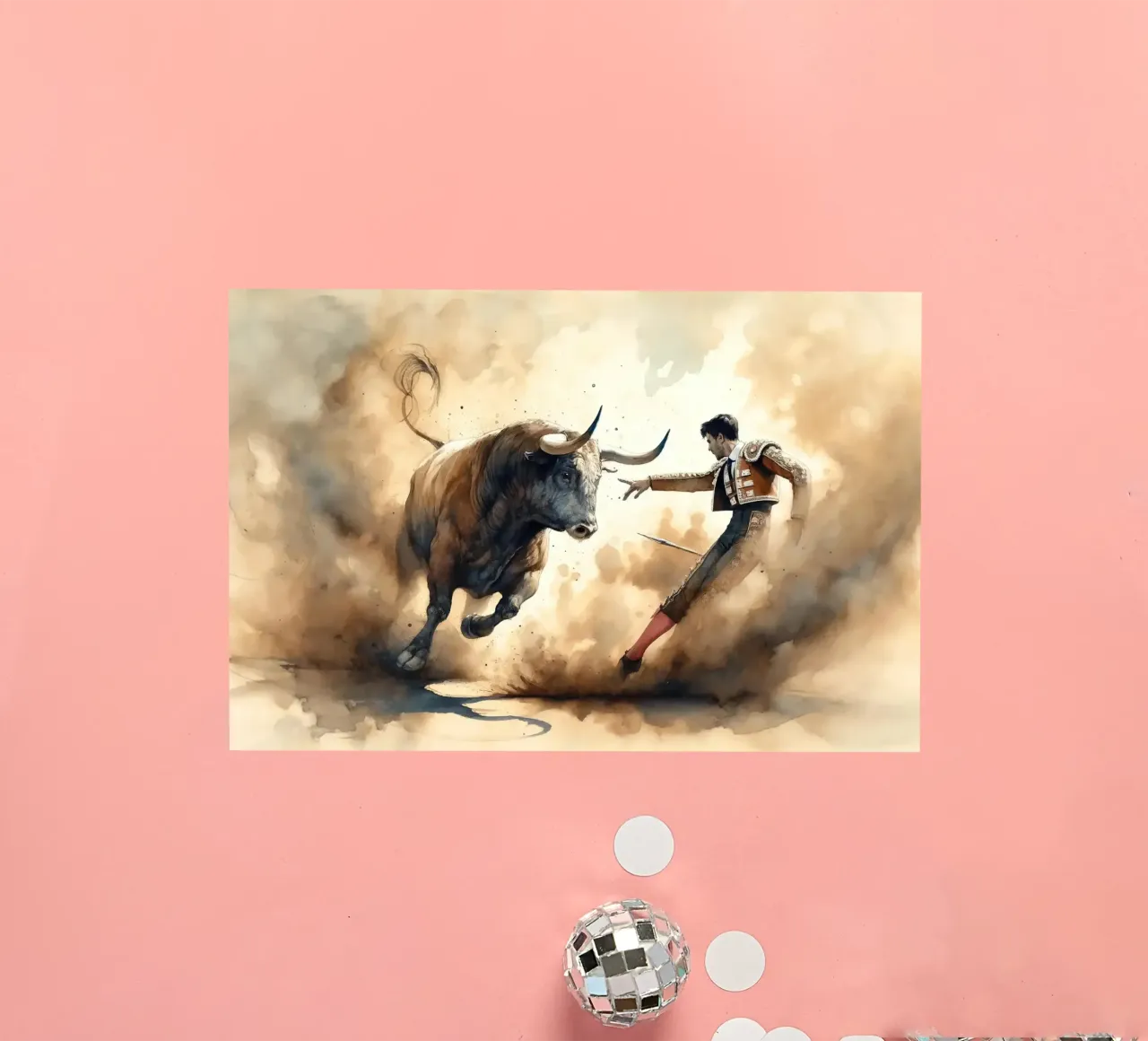 Dramatic Confrontation in Dusty Arena sticker by Chromatic Fusion Studio