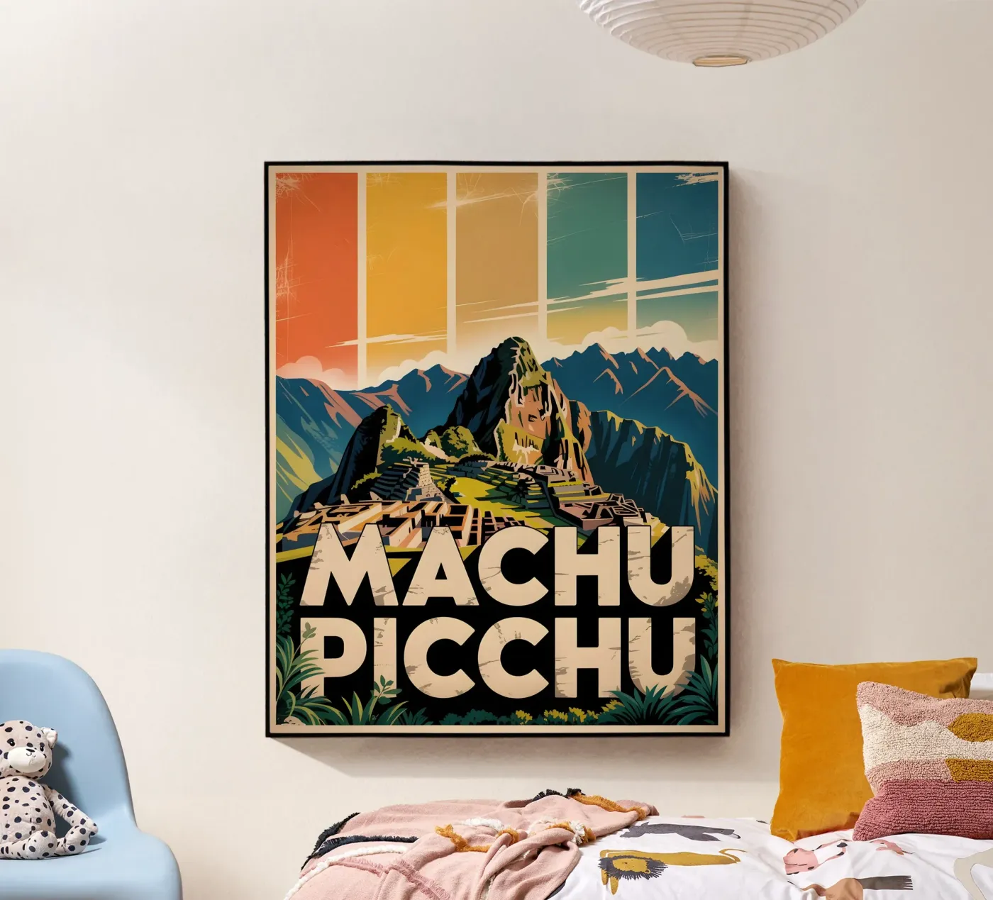 Machu Picchu plexiglass da Vintage Travel Art