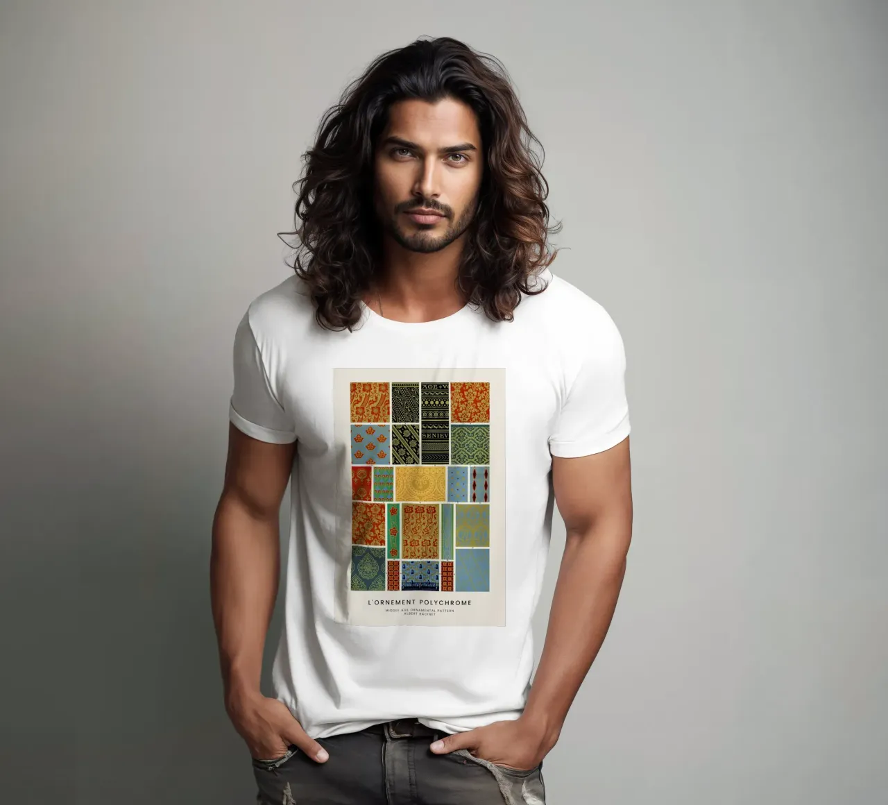 Racinet -  Medieval  Ornamental Pattern III t-shirt da Vintage by JUNIQE