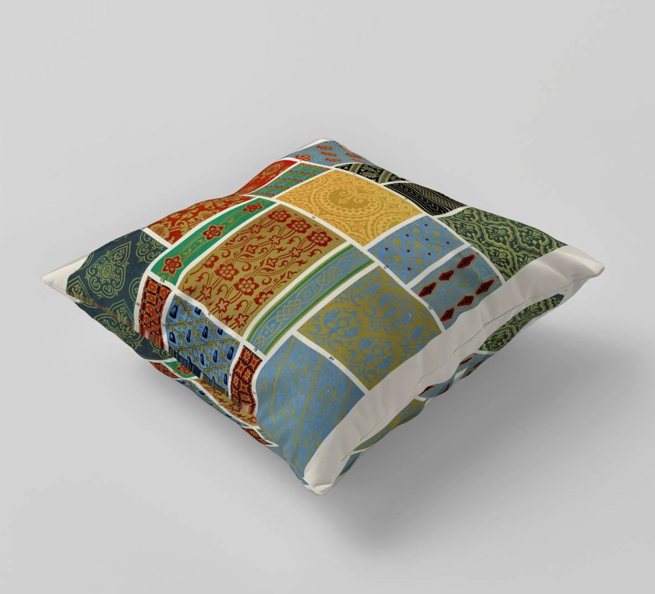 Racinet -  Medieval  Ornamental Pattern III coussin de Vintage by JUNIQE