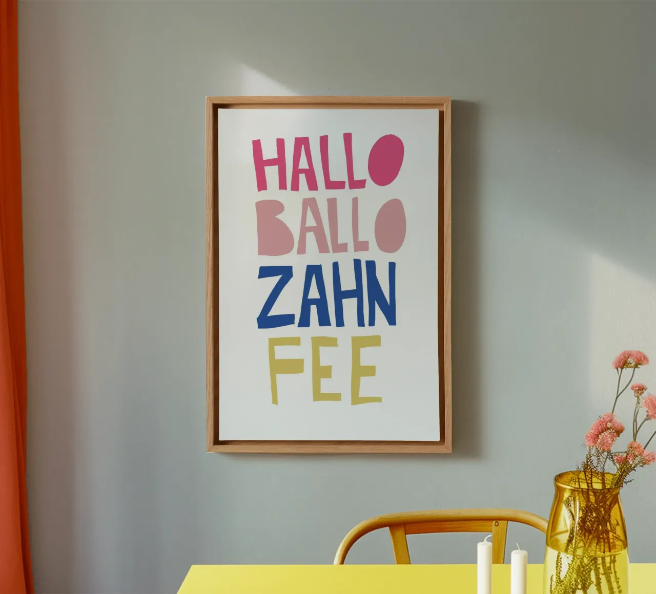 Hallo Ballo Zahnfee tela con Cornice a cassetta da fraeuleinvonfuchs