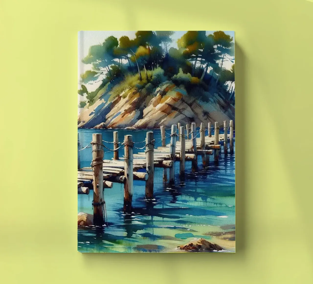 Verträumte Insel-Flucht Notizbuch von Chromatic Fusion Studio