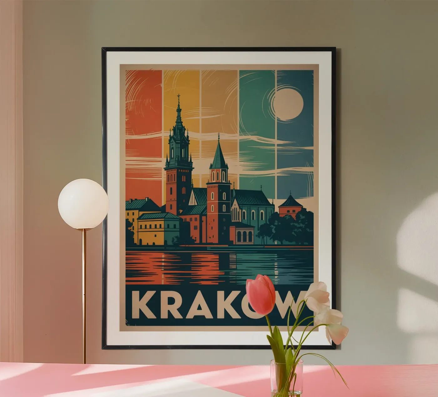 Krakau Vintage Reiseposter Poster von Vintage Travel Art