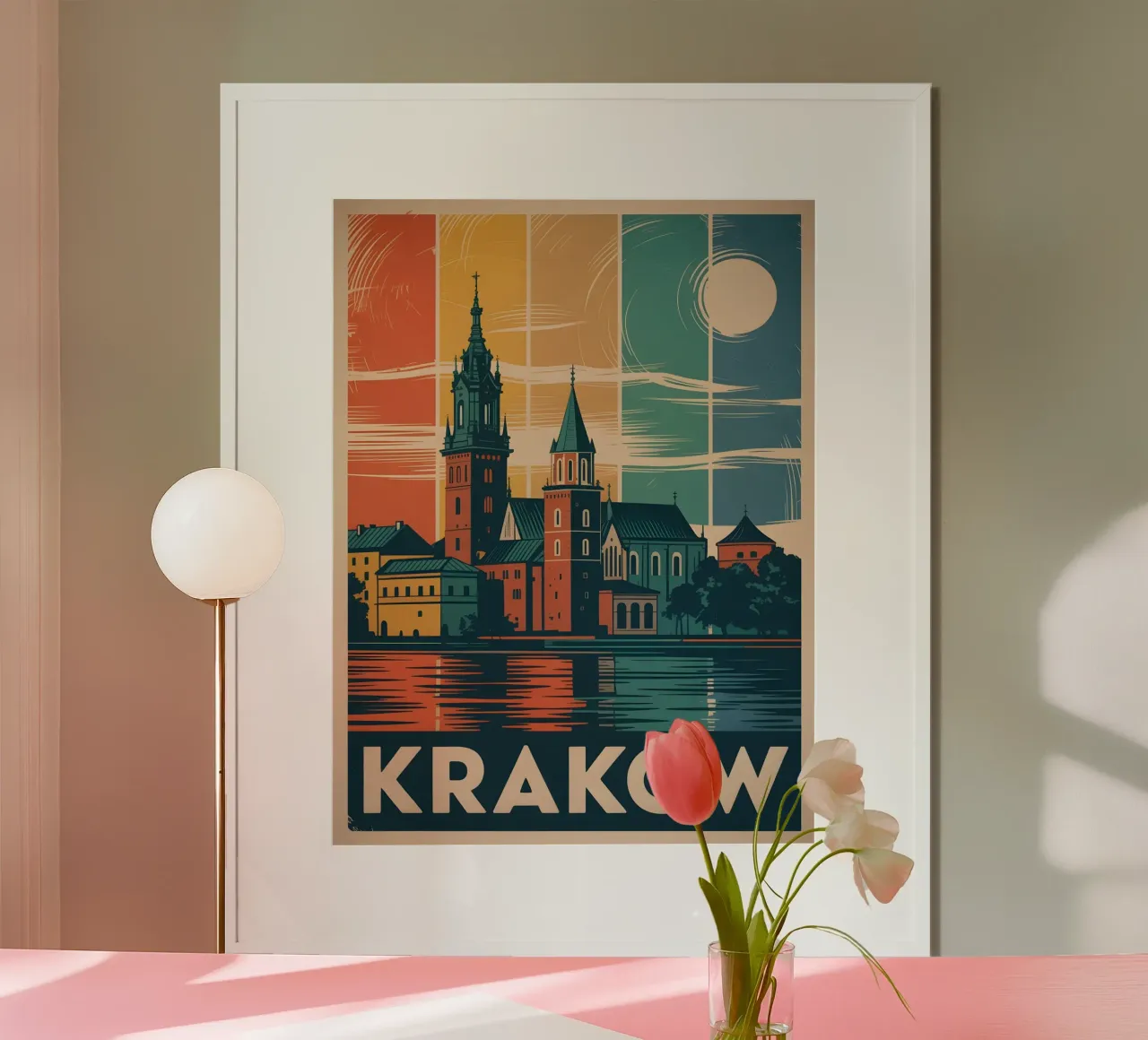 Krakau Vintage Reiseposter Poster von Vintage Travel Art