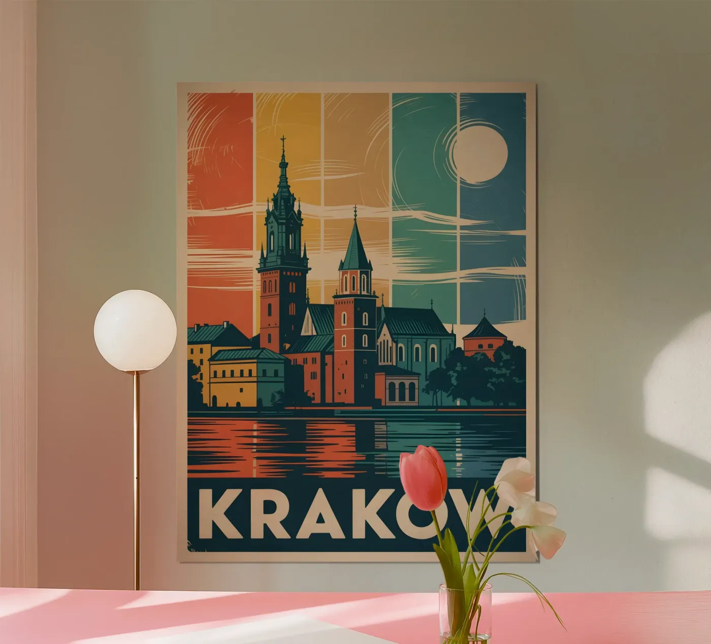 Krakau Vintage Reiseposter Poster von Vintage Travel Art