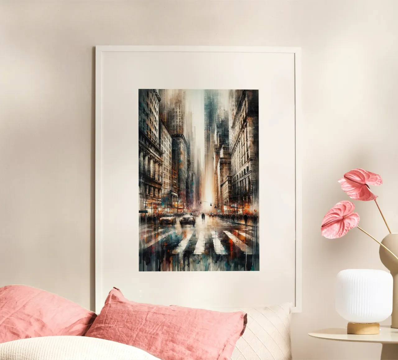 Dynamic Cityscape Vibe Poster von Chromatic Fusion Studio