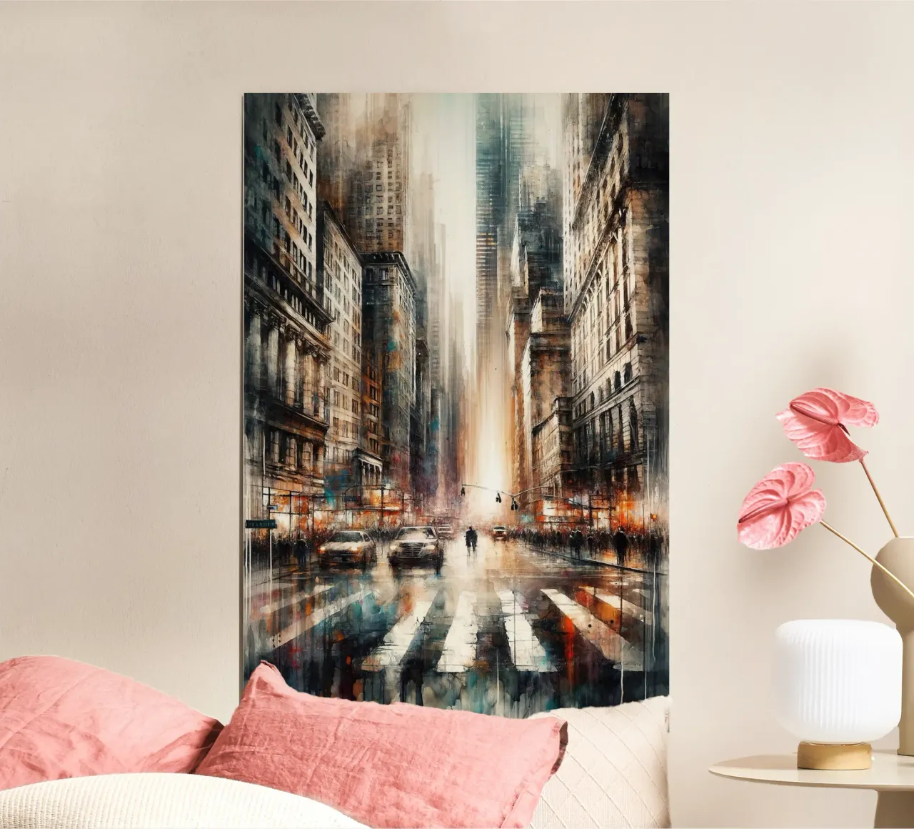 Dynamic Cityscape Vibe Poster von Chromatic Fusion Studio