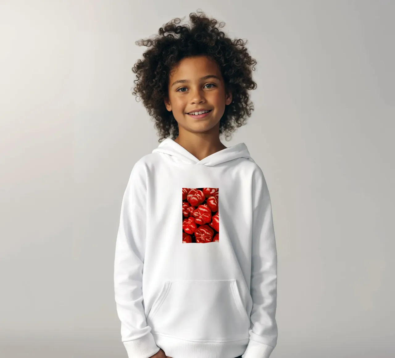 Paprika Love kids hoodie by Sebastian Hilgetag