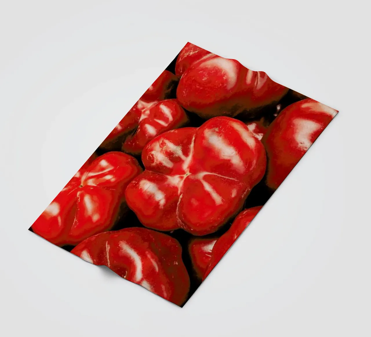 Paprika Love fleece blanket by Sebastian Hilgetag