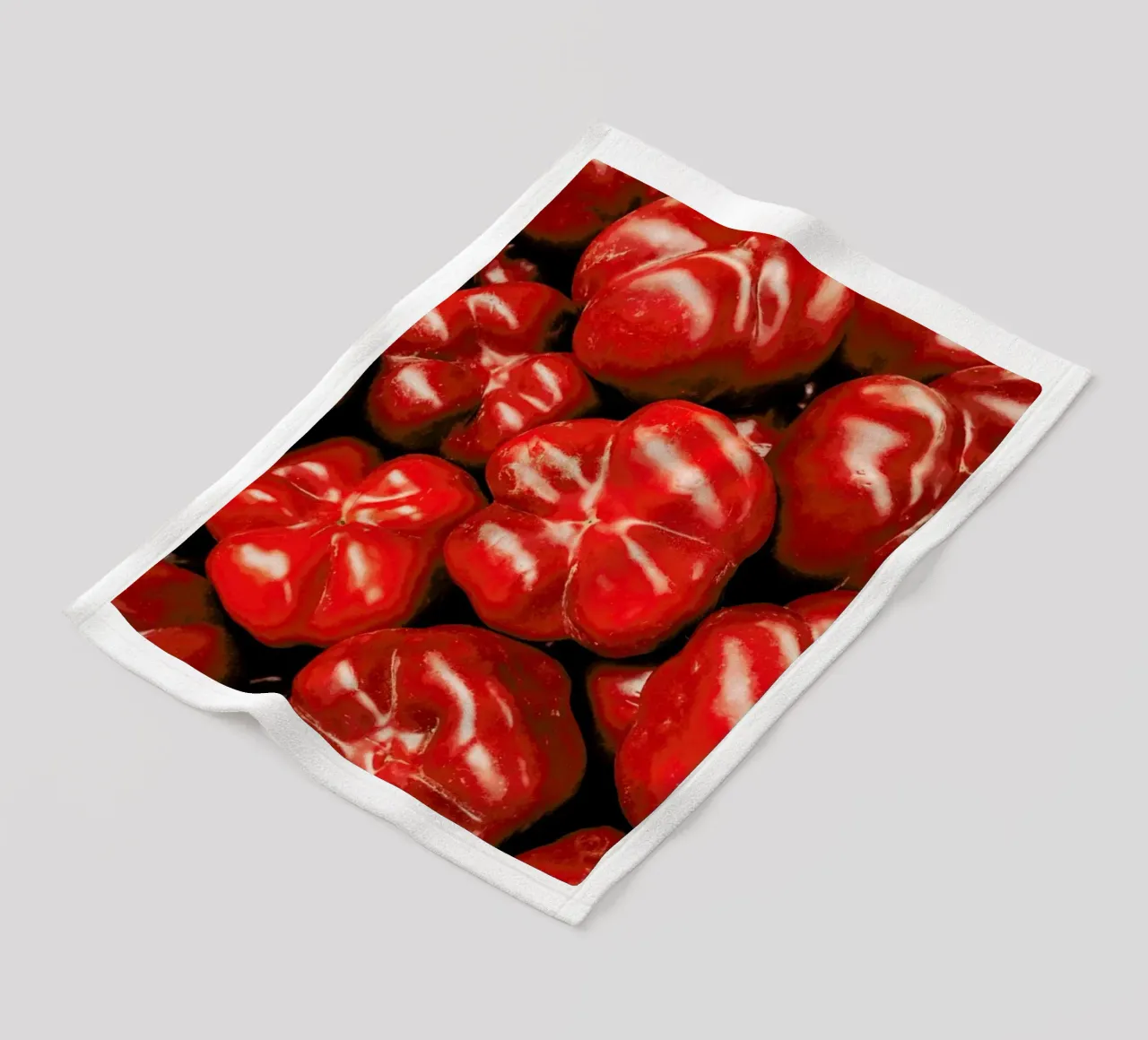 Paprika Love fleece blanket by Sebastian Hilgetag