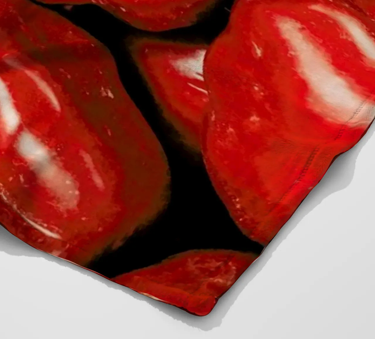 Paprika Love fleece blanket by Sebastian Hilgetag