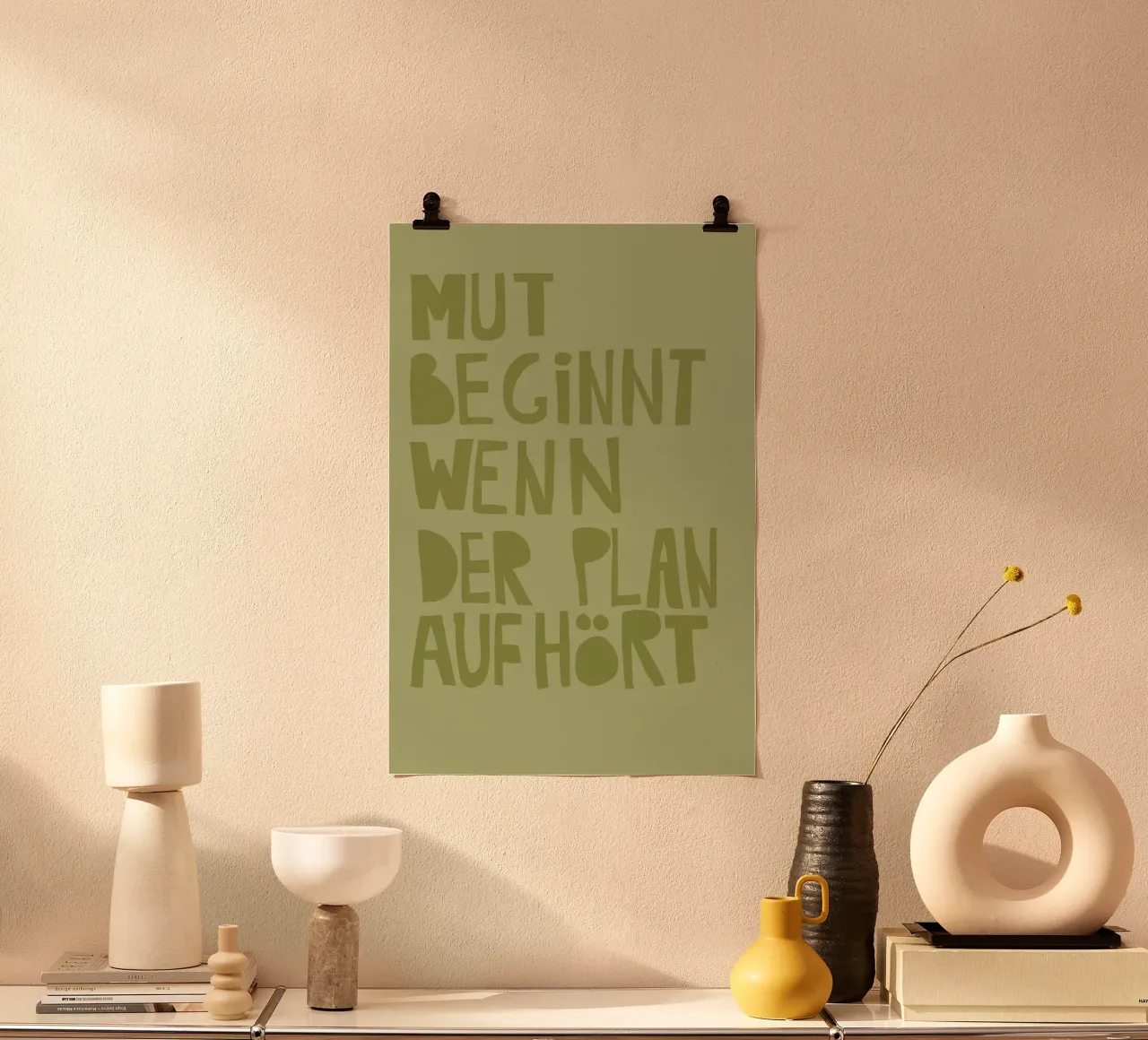 Mut beginnt wenn der Plan aufhört hahnemühle by fraeuleinvonfuchs