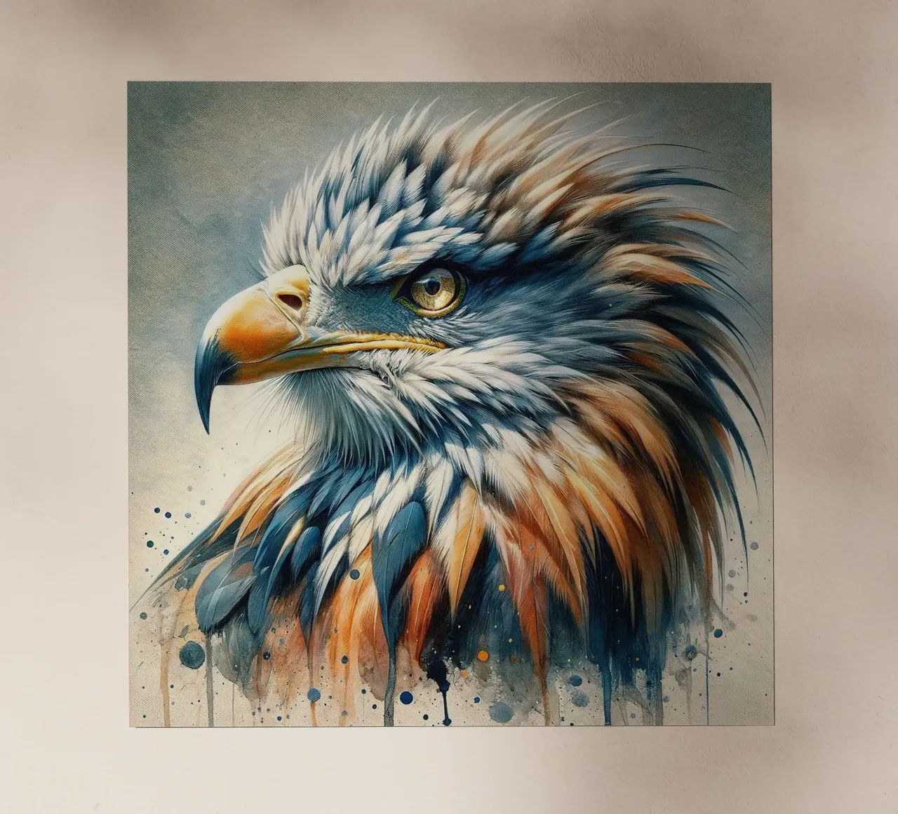 Aquila dalle splendide piume pellicola backlit da Chromatic Fusion Studio