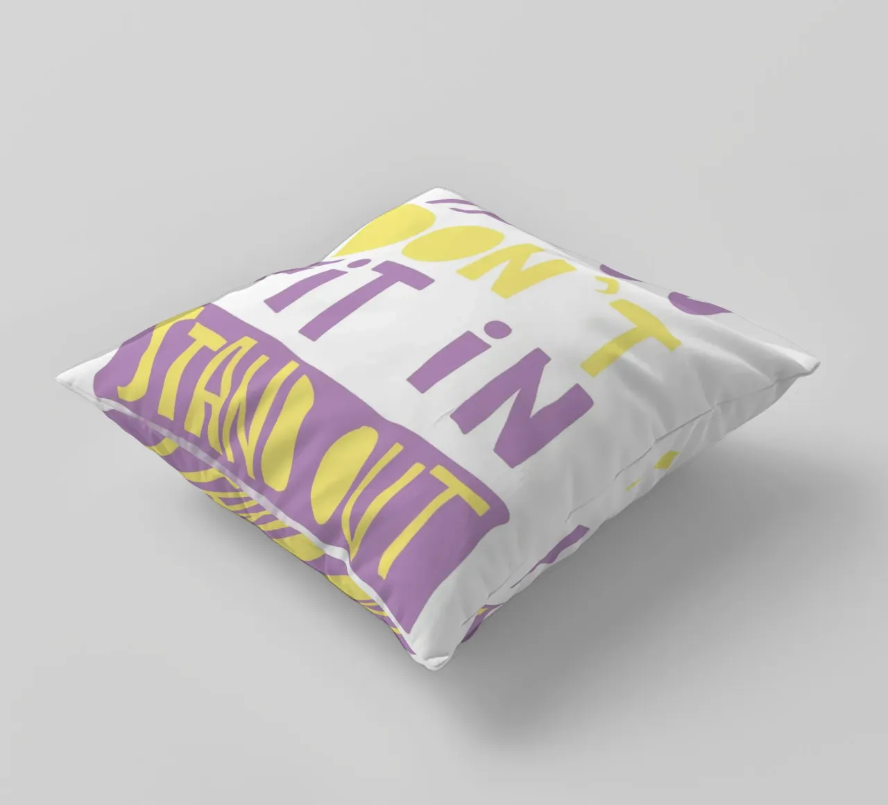 if you don't fit in stand out cuscino da fraeuleinvonfuchs