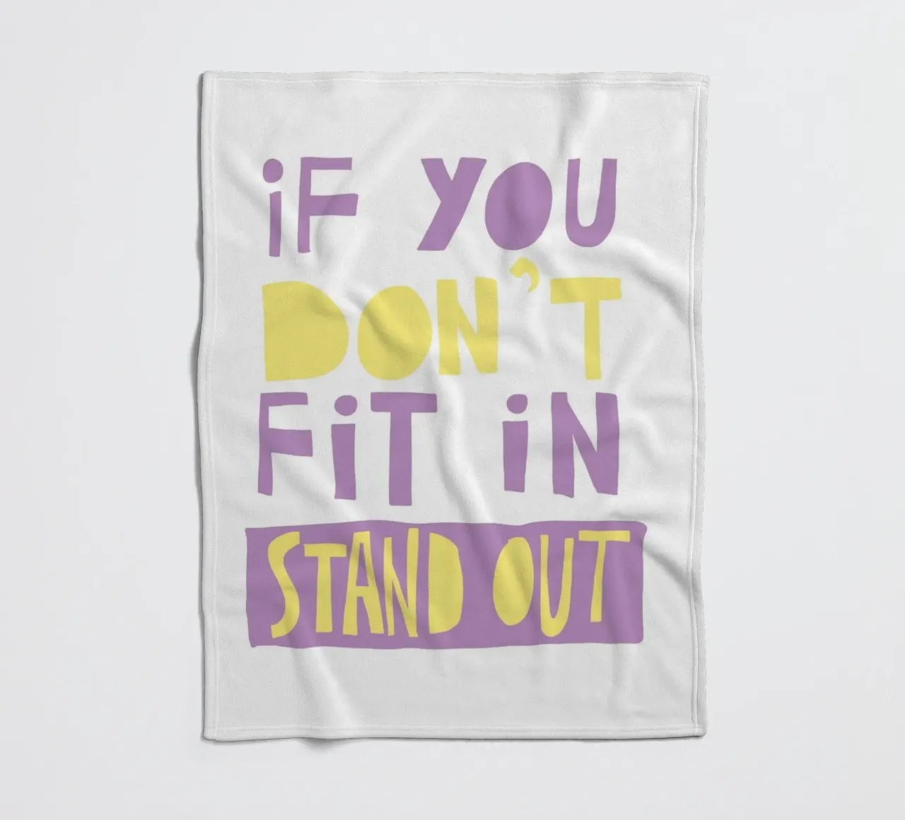 if you don't fit in stand out Fleecedecke von fraeuleinvonfuchs