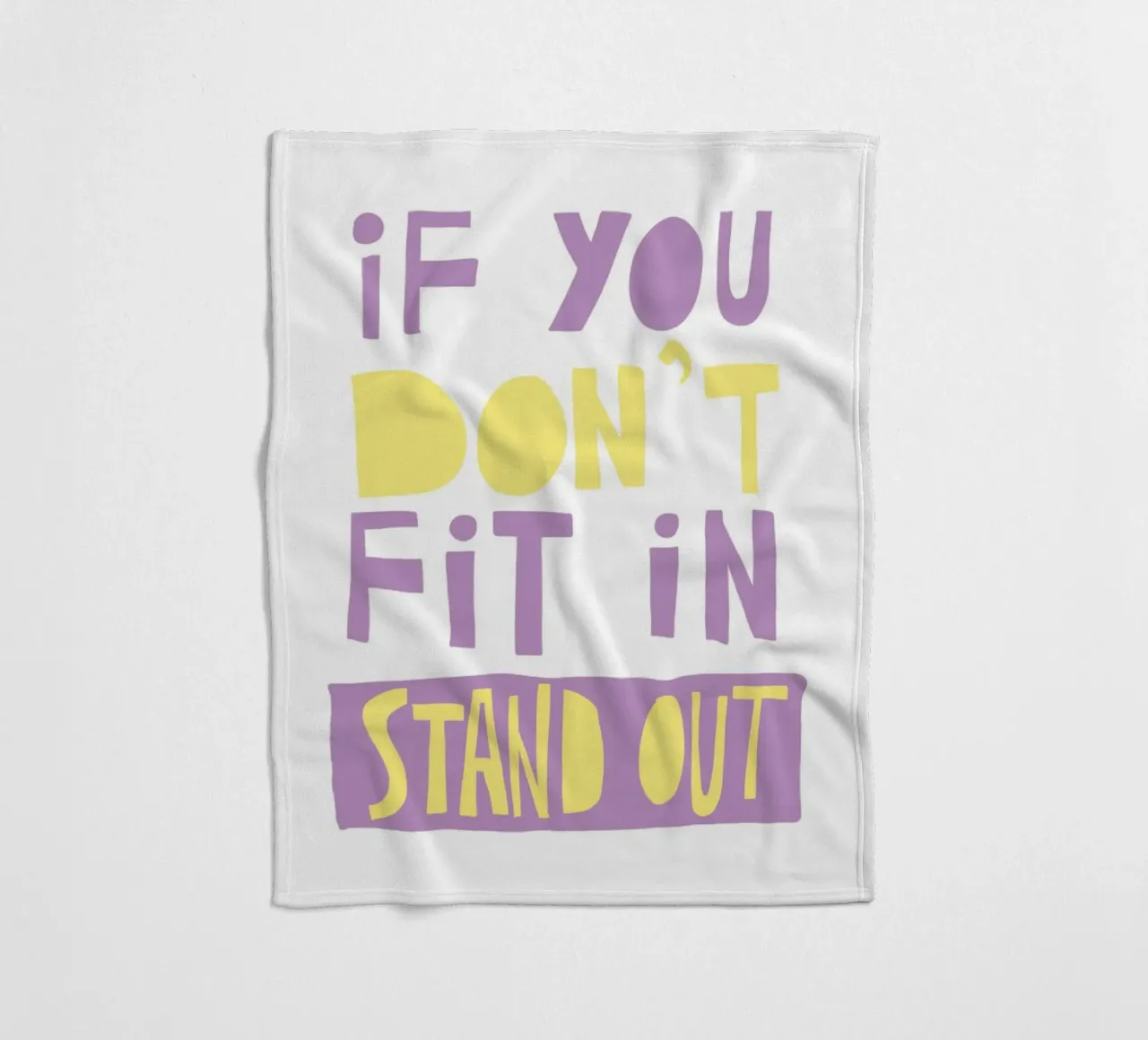 if you don't fit in stand out Fleecedecke von fraeuleinvonfuchs