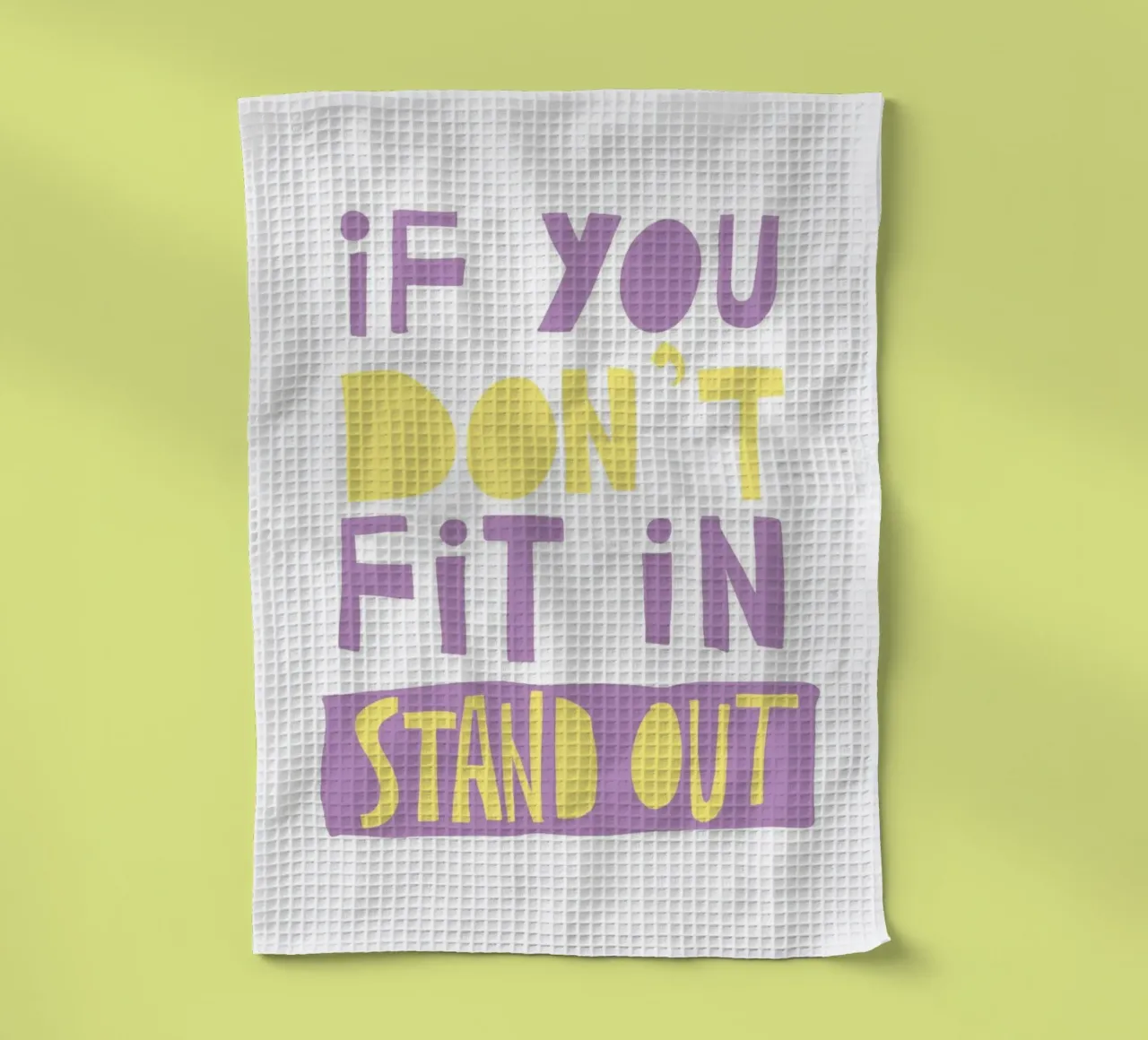 if you don't fit in stand out canovaccio da cucina da fraeuleinvonfuchs