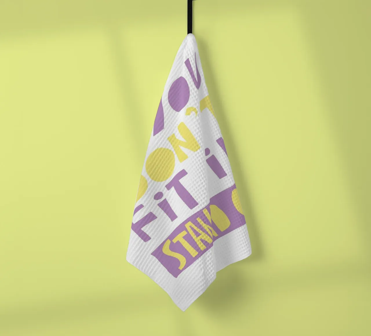 if you don't fit in stand out canovaccio da cucina da fraeuleinvonfuchs