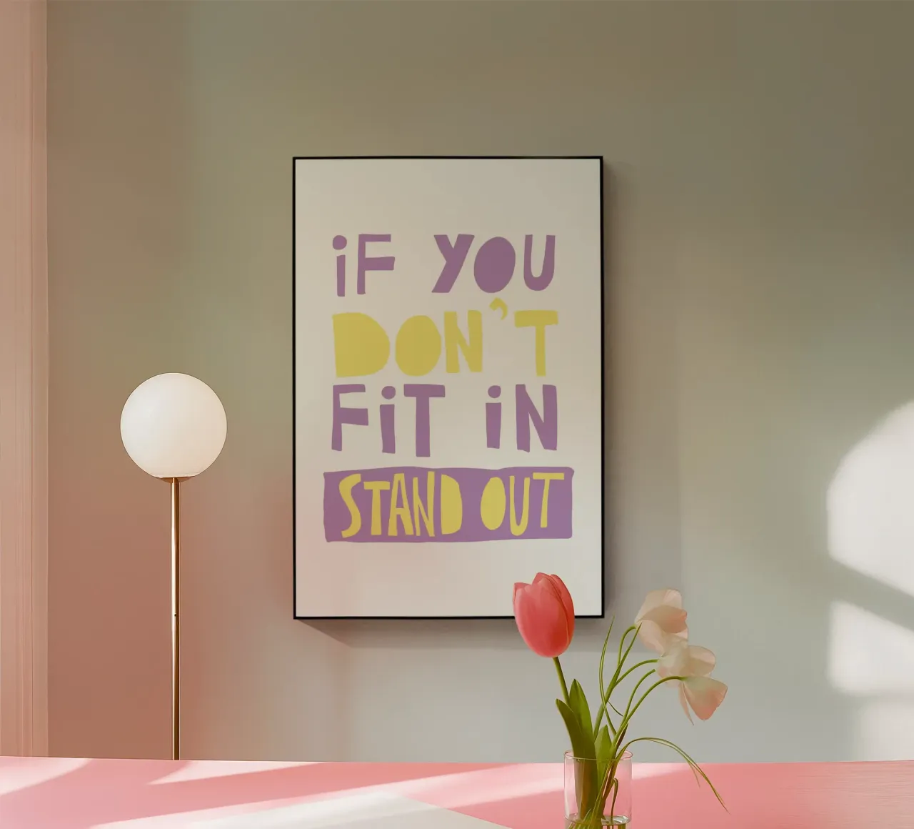 if you don't fit in stand out plexiglass da fraeuleinvonfuchs