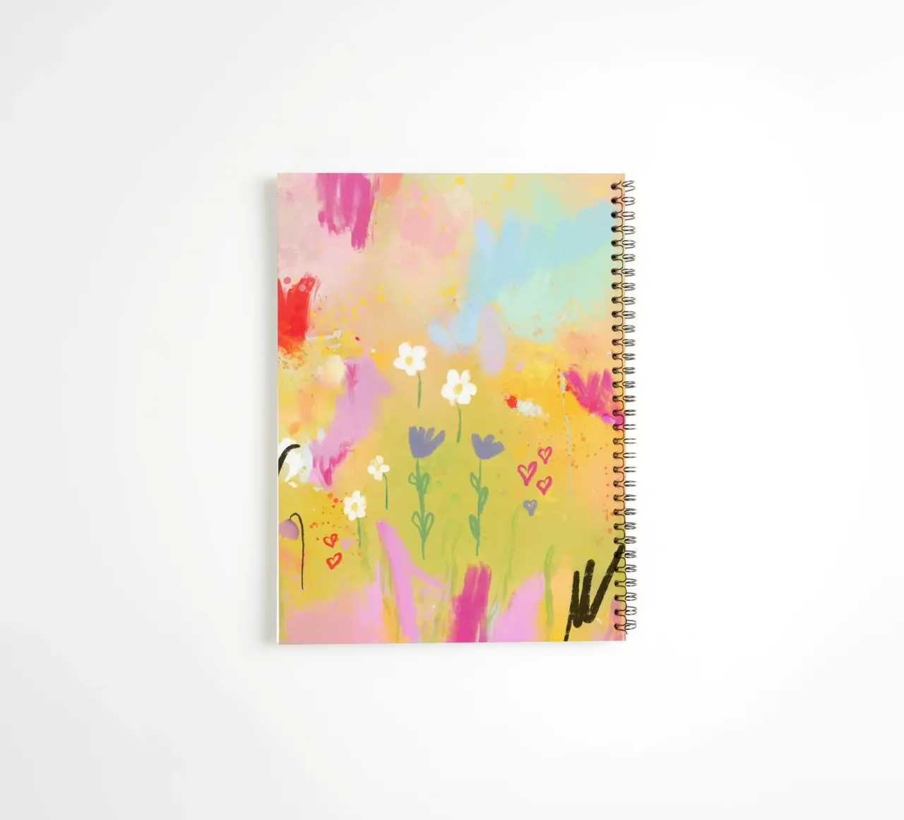 Abstrakte Blüten in Sommerlaune - Lovebloom spiral notebook by Petra Lang