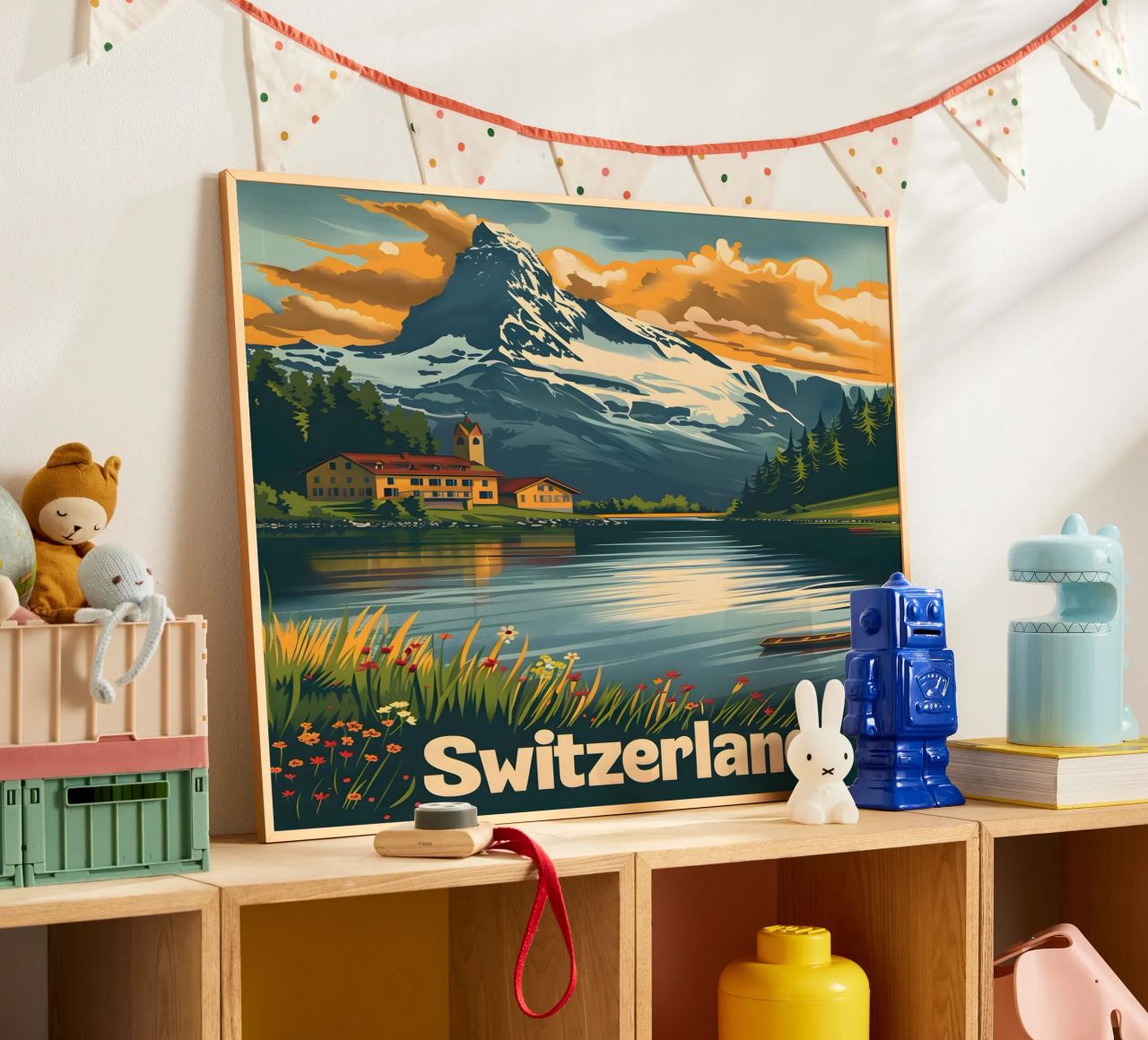 Schweiz vintage Reiseposter Poster von Vintage Travel Art