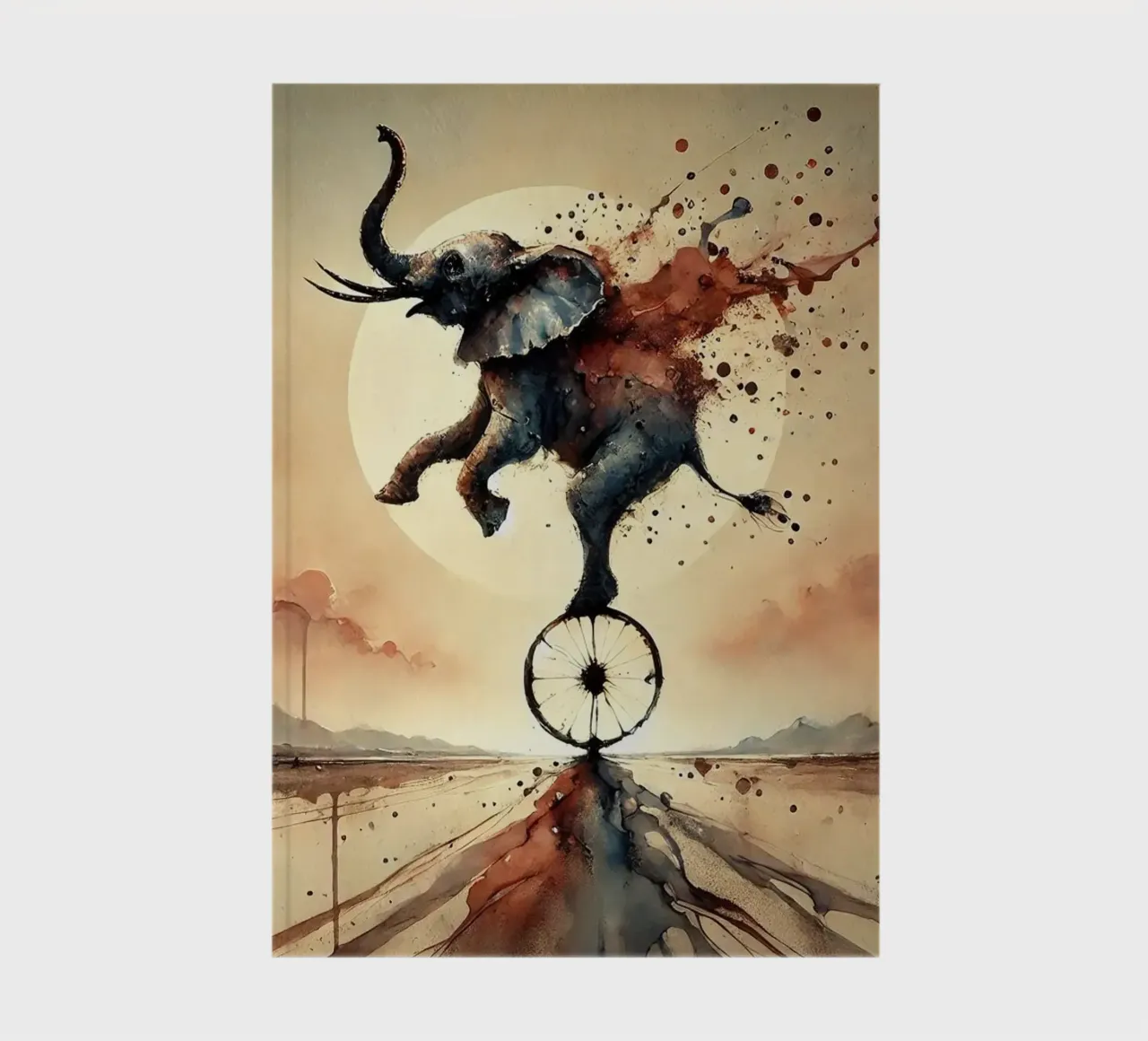 Elephant Balancing Act notebook by Chromatic Fusion Studio