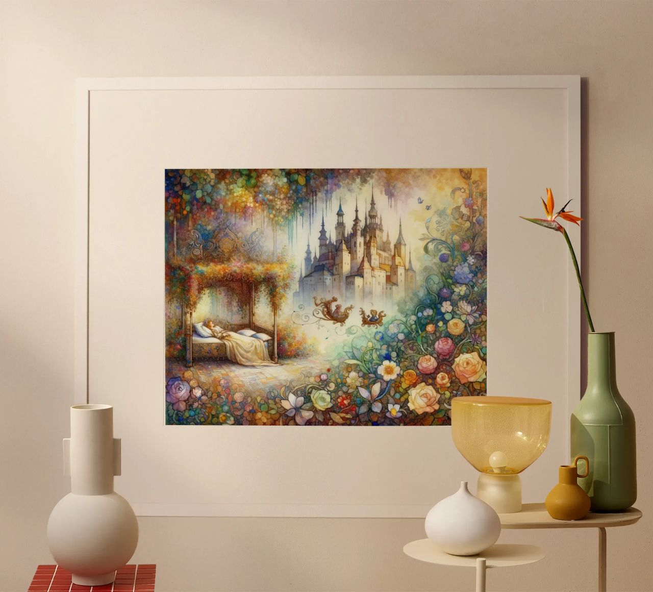 Rêves de château enchanté poster de Chromatic Fusion Studio