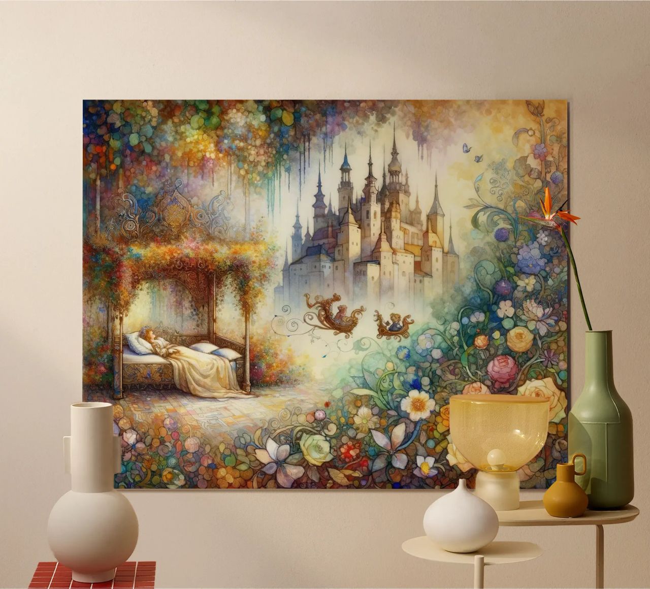 Rêves de château enchanté poster de Chromatic Fusion Studio