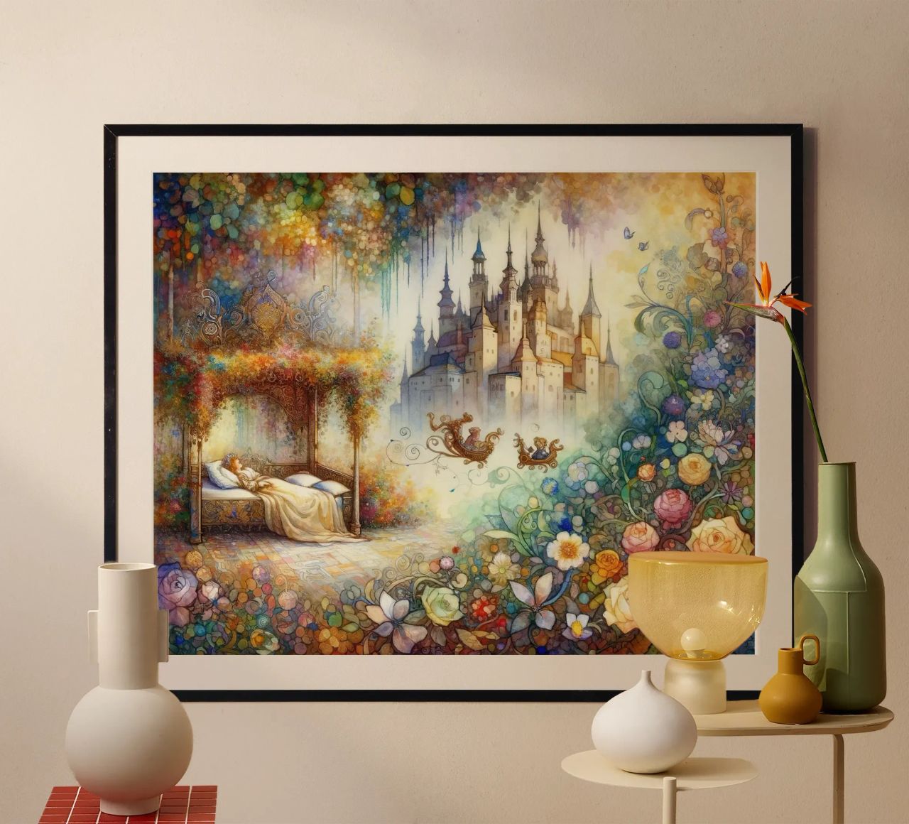 Rêves de château enchanté poster de Chromatic Fusion Studio