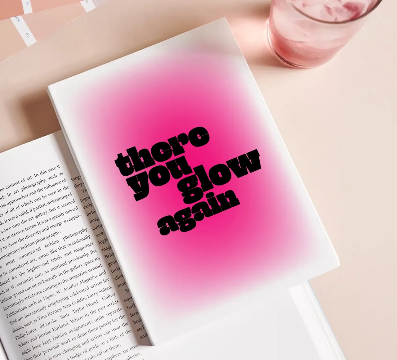 glow again - black notebook by be.