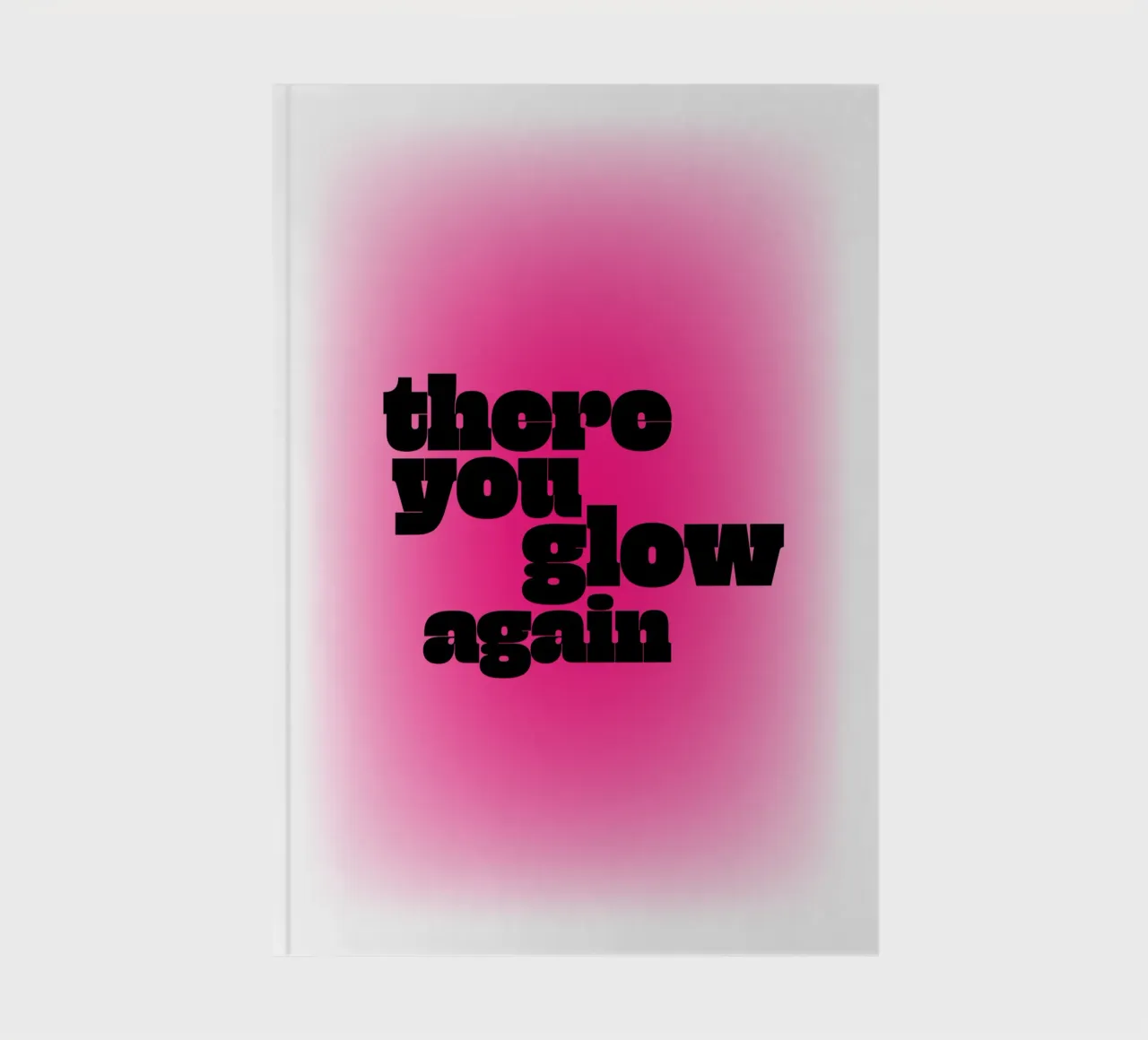 glow again - black notebook by be.