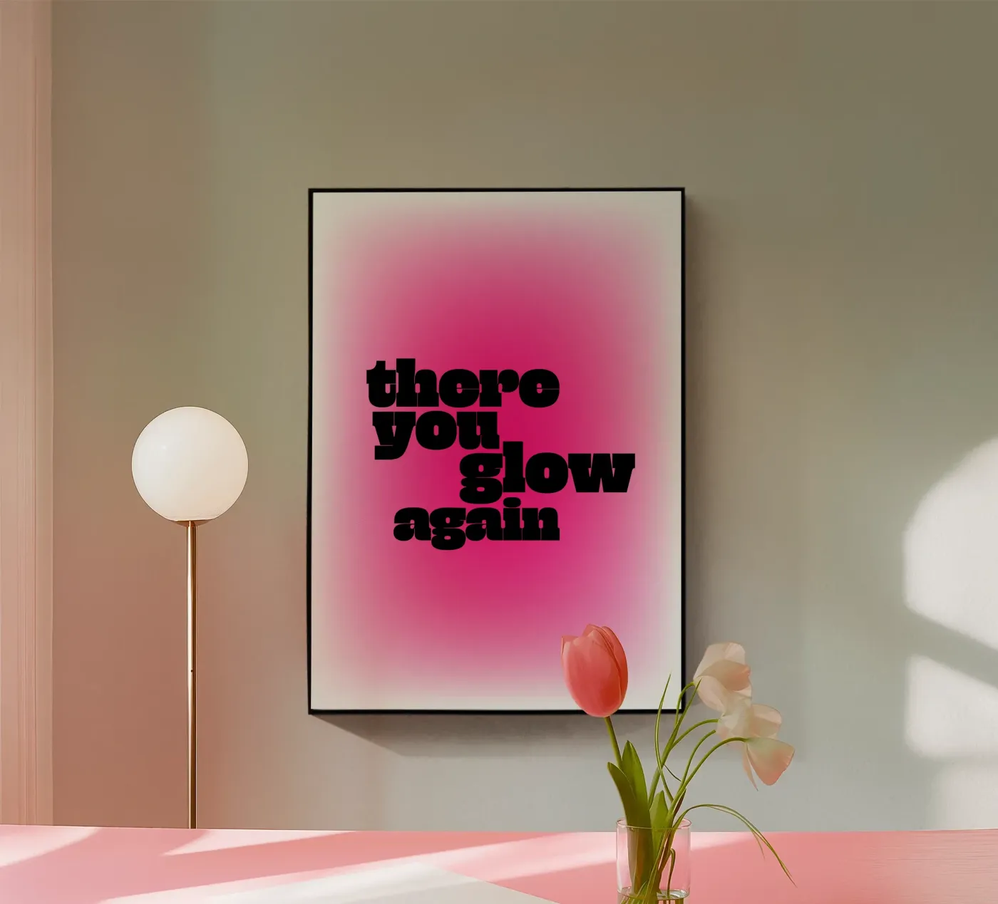 glow again - black plexiglass da be.