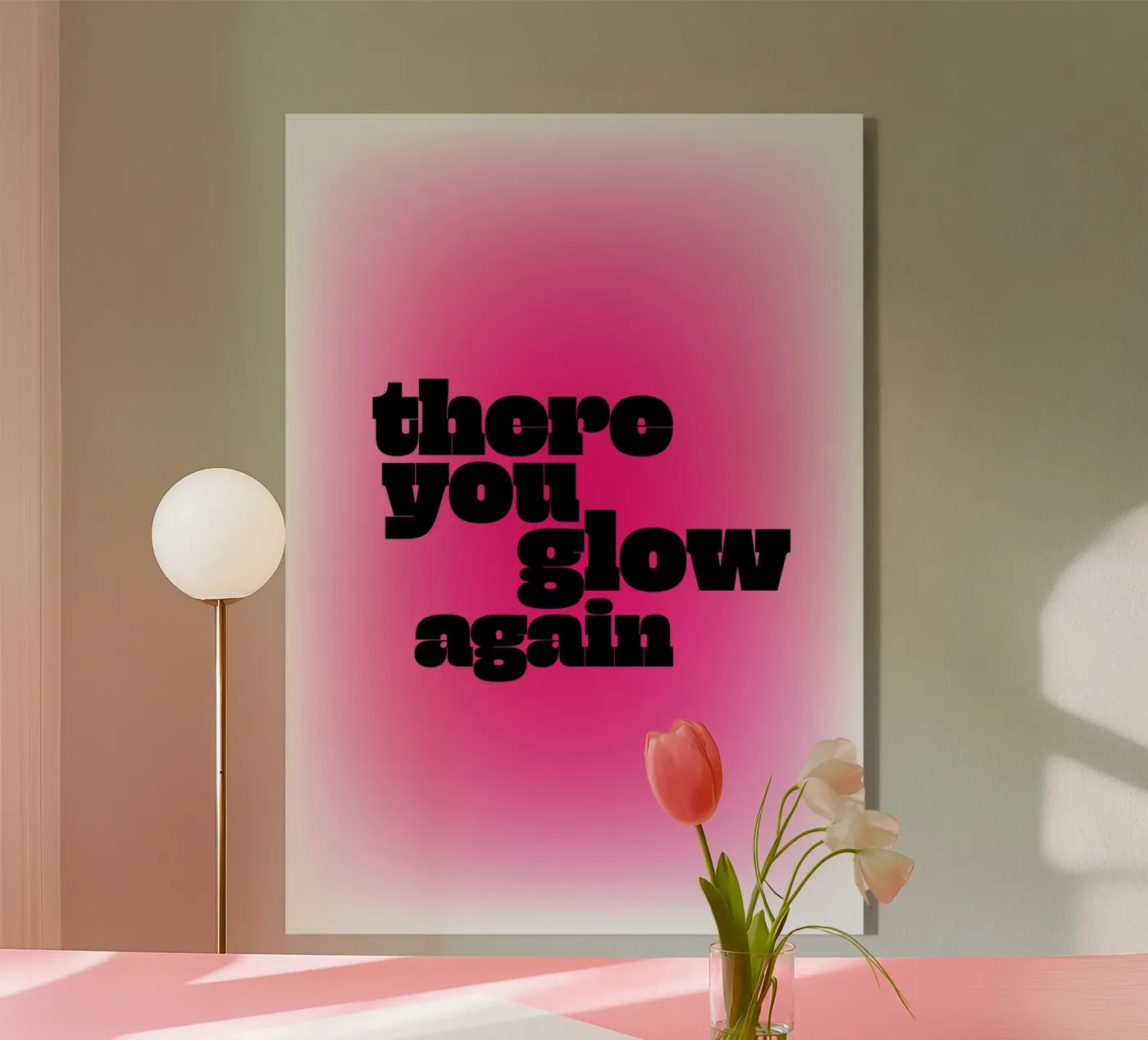 glow again - black plexiglass da be.