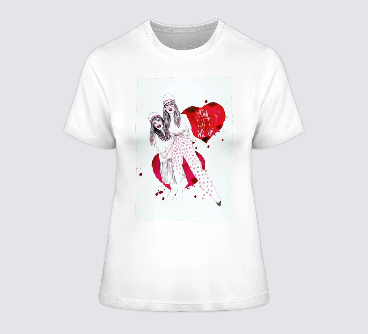 You lift me up dames t-shirt getailleerd van Meegan Barnes
