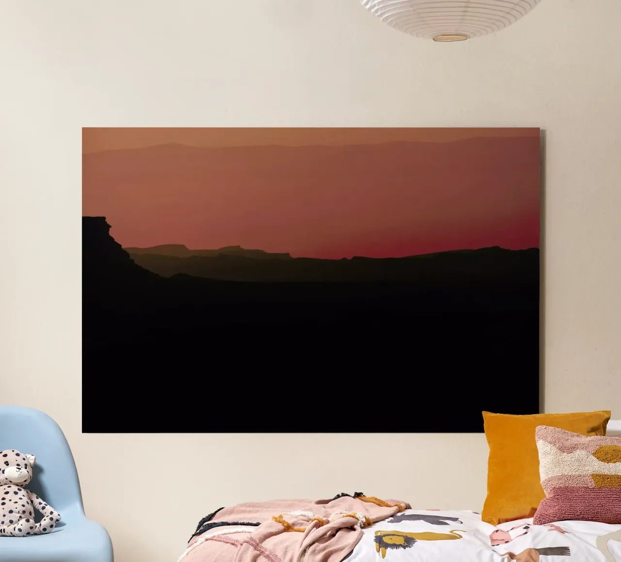 Sunrise Over Ramon Crater #8 alluminio dibond da Tal Paz-Fridman