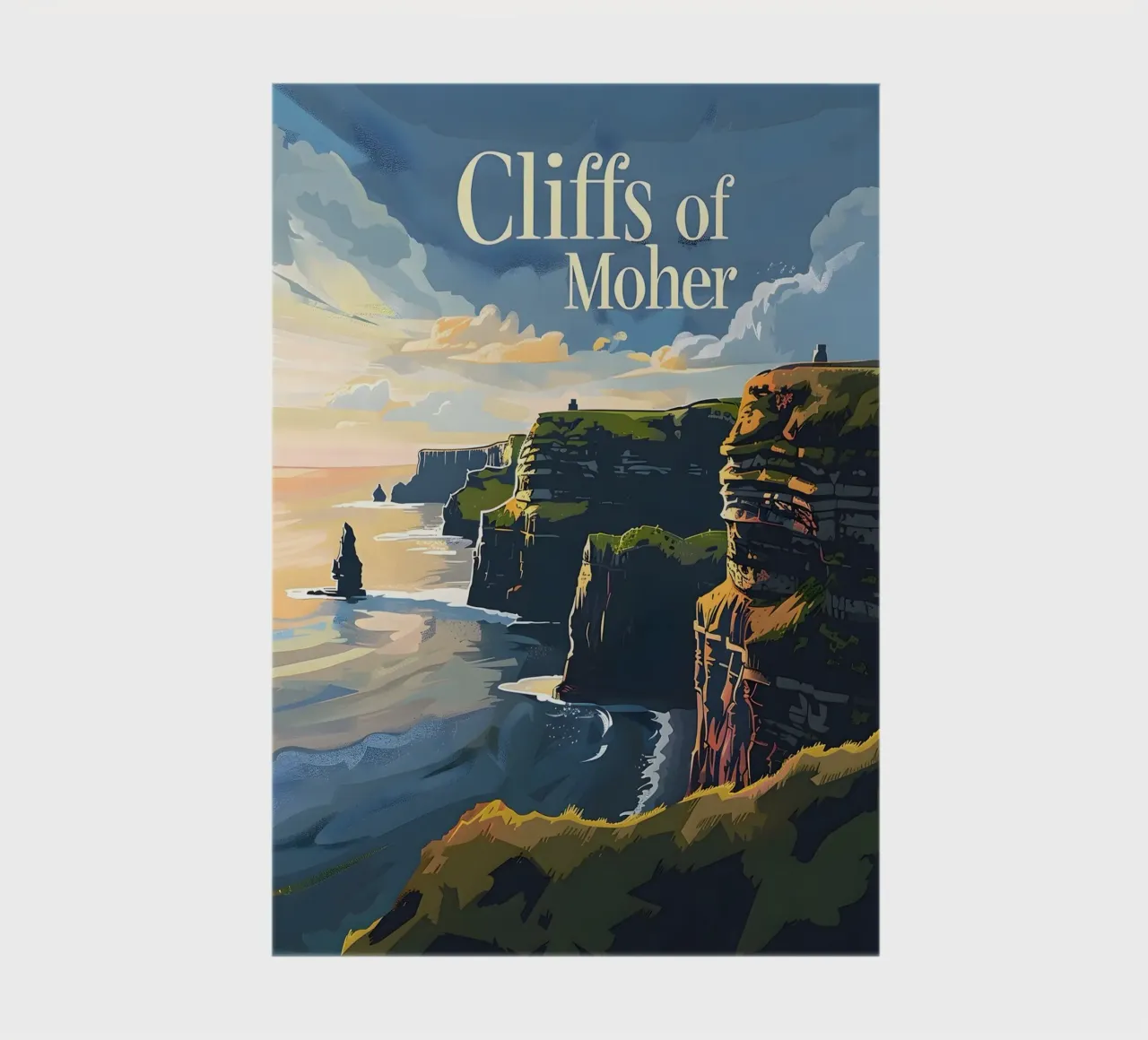 Cliffs of Moher diario da Vintage Travel Art