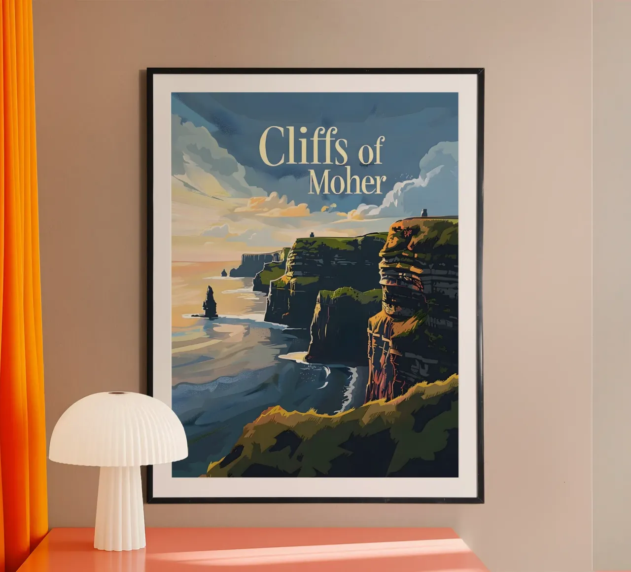 Cliffs of Moher Poster von Vintage Travel Art