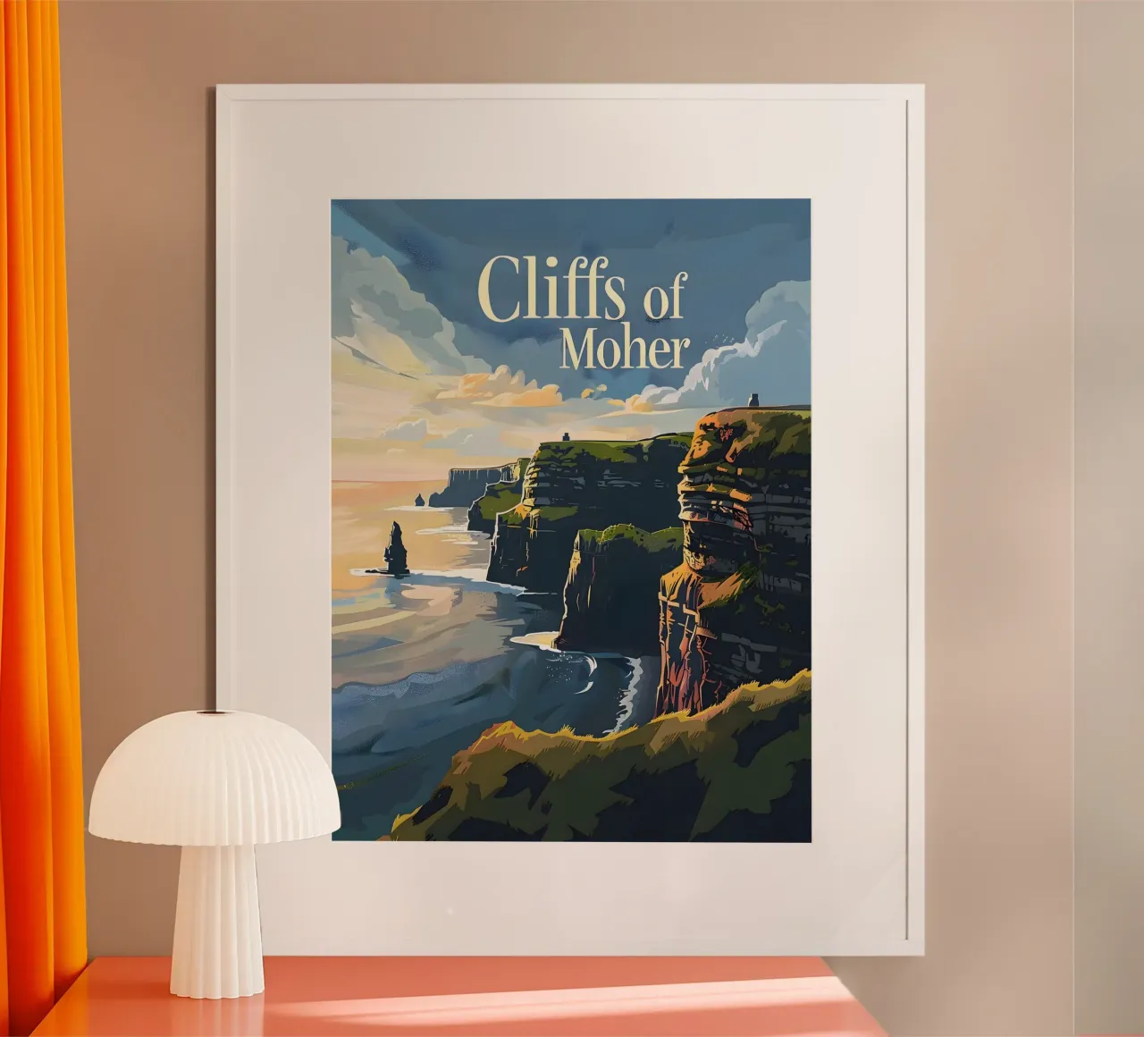 Cliffs of Moher Poster von Vintage Travel Art