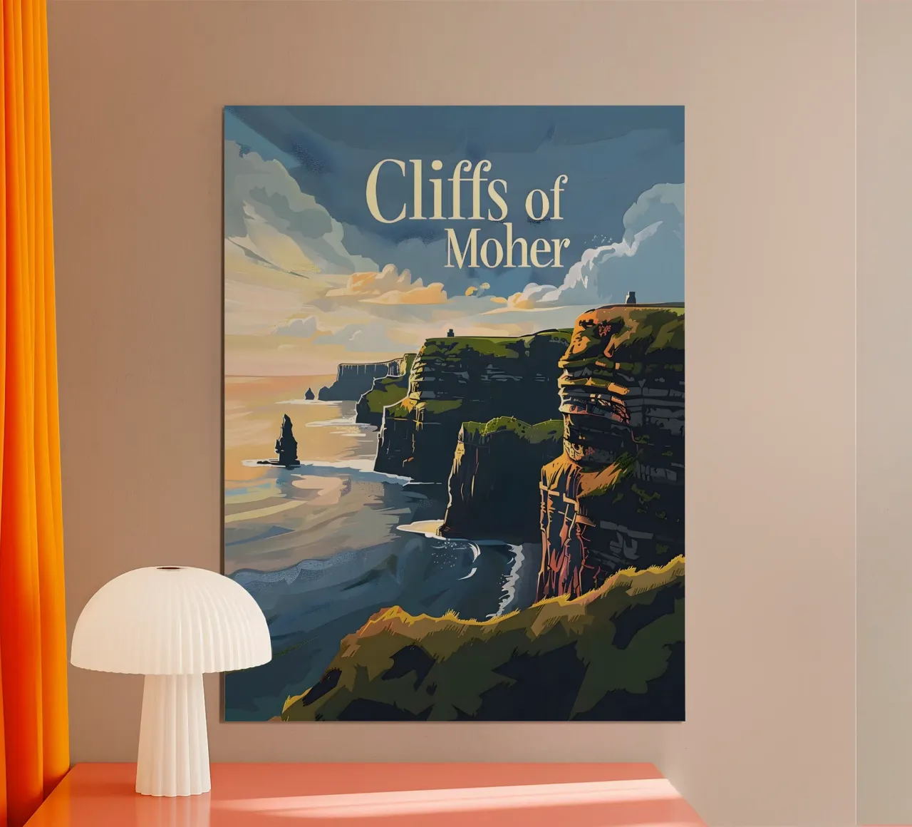 Cliffs of Moher Poster von Vintage Travel Art