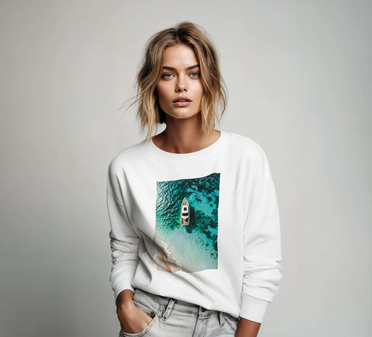 Lost at Azure sweatshirt by BLICKPUNKT