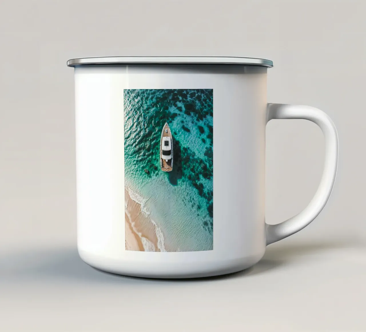 Perso all'Azzurro tazza in smalto da BLICKPUNKT