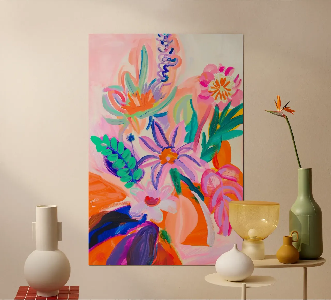 Stampa floreale luminosa, poster floreale astratto poster da Boheme