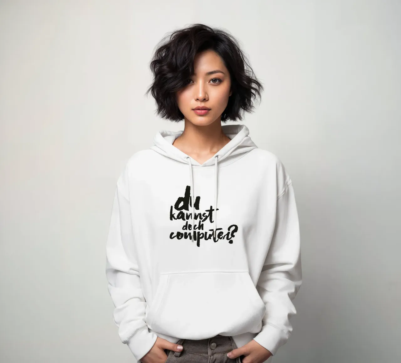 Computer? felpa con cappuccio da Flo Klein