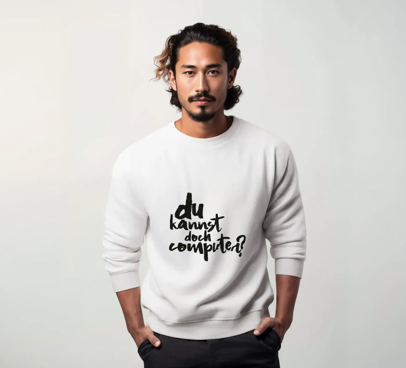 Computer? sweatshirt van Typografik