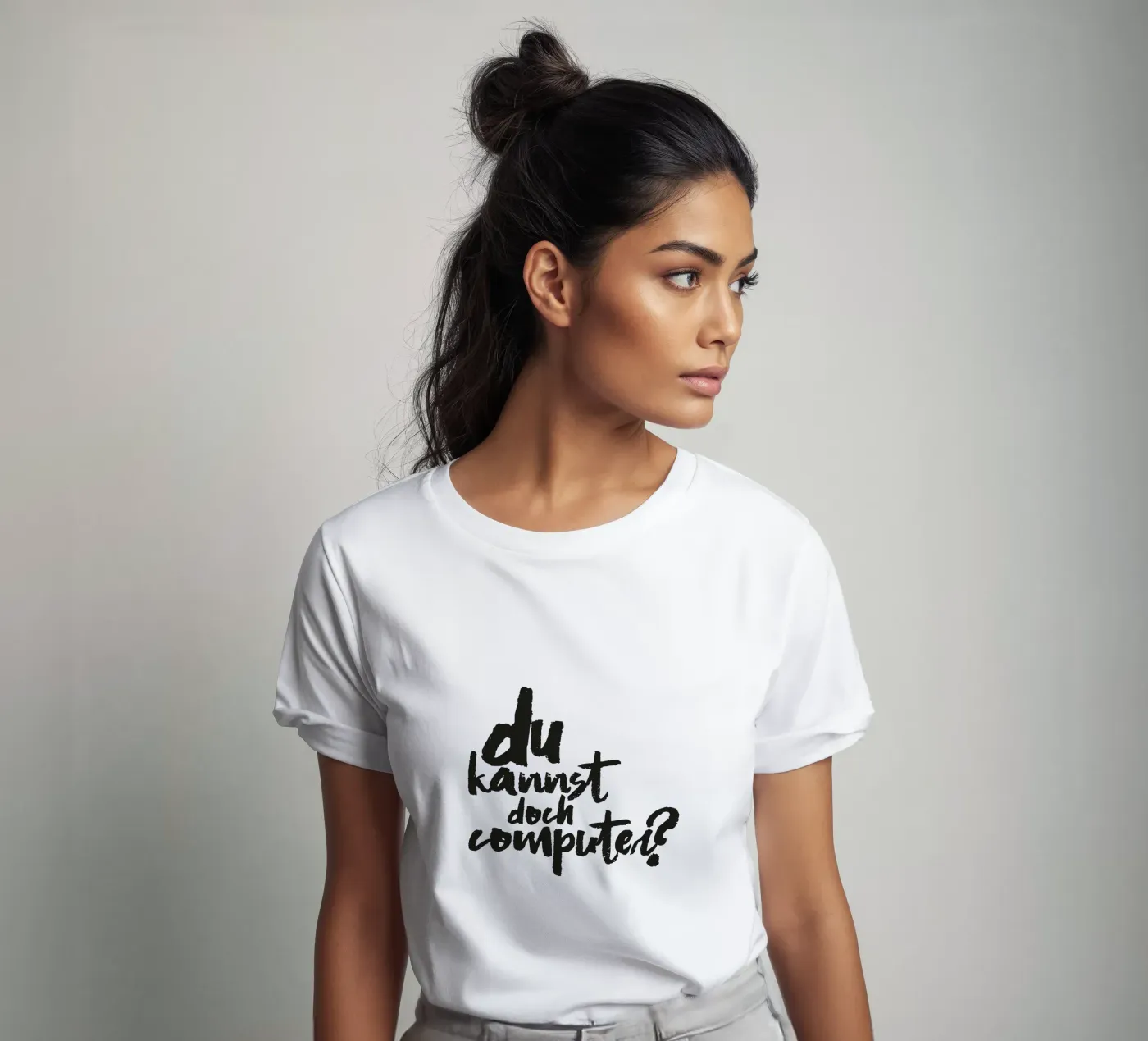 Computer? t-shirt van Typografik