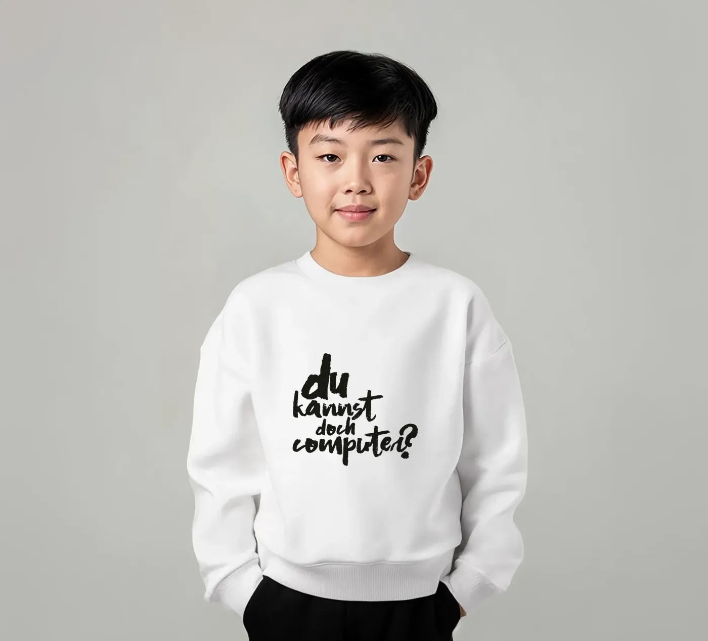 Computer? kinder sweatshirt van Typografik