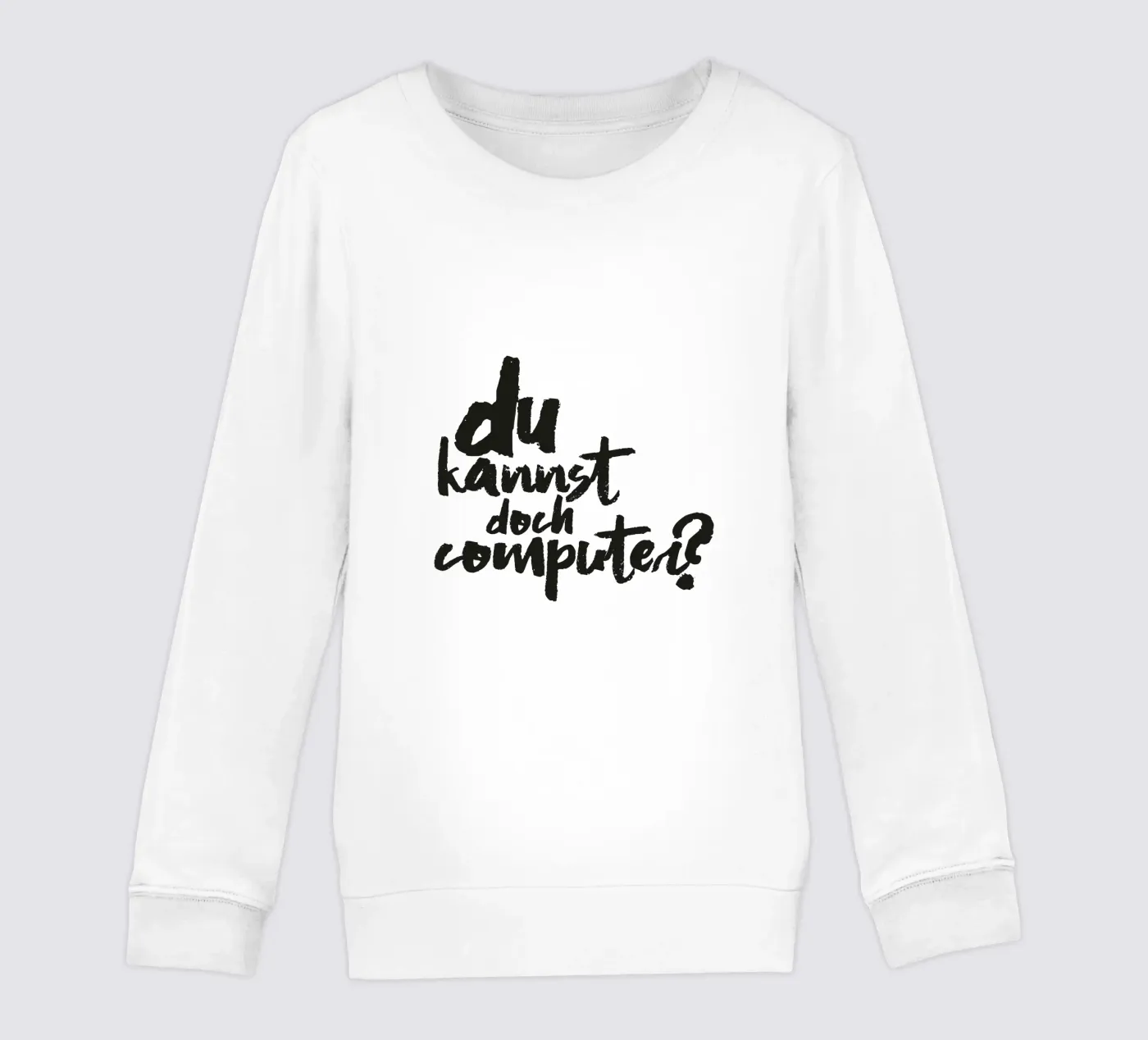 Computer? kinder sweatshirt van Typografik