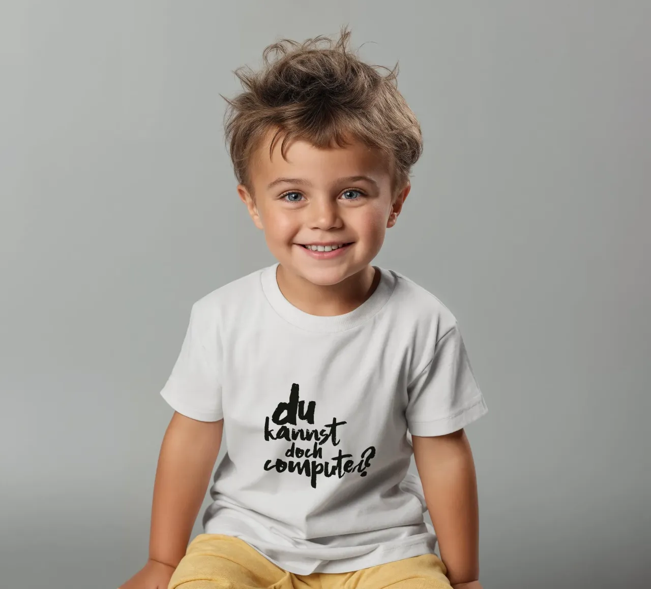 Computer? Kinder T-Shirt von Flo Klein