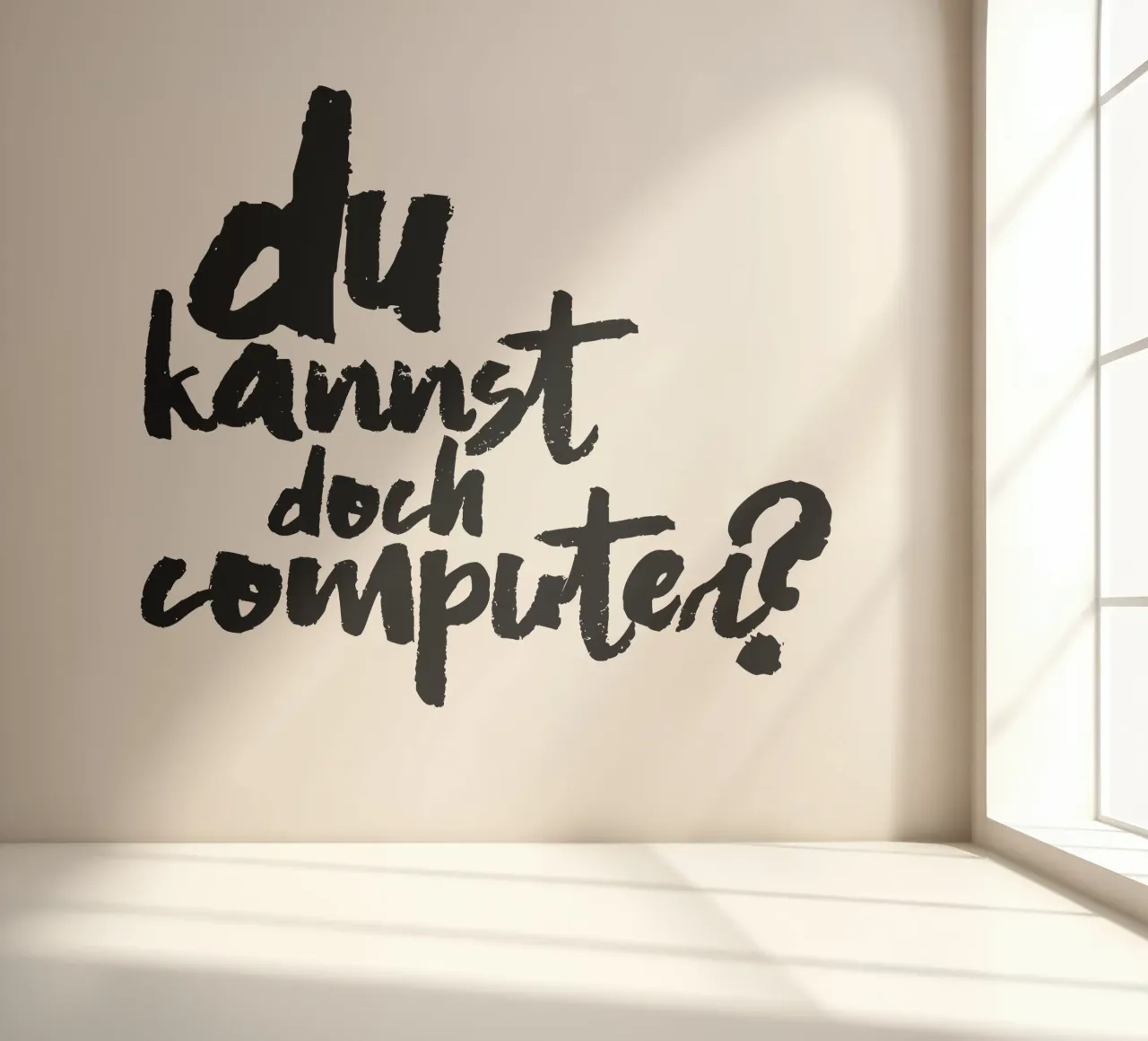 Computer? fotobehang van Flo Klein